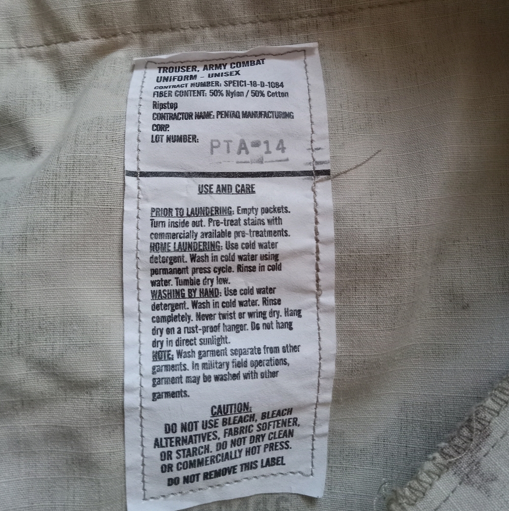 Army ACU Pants Multicam Size Large-regular - Picture 10 of 11
